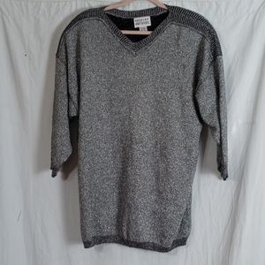 Outside influence oversize shoulder pads metallic